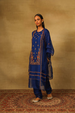 Blue 3DTW Kurta set