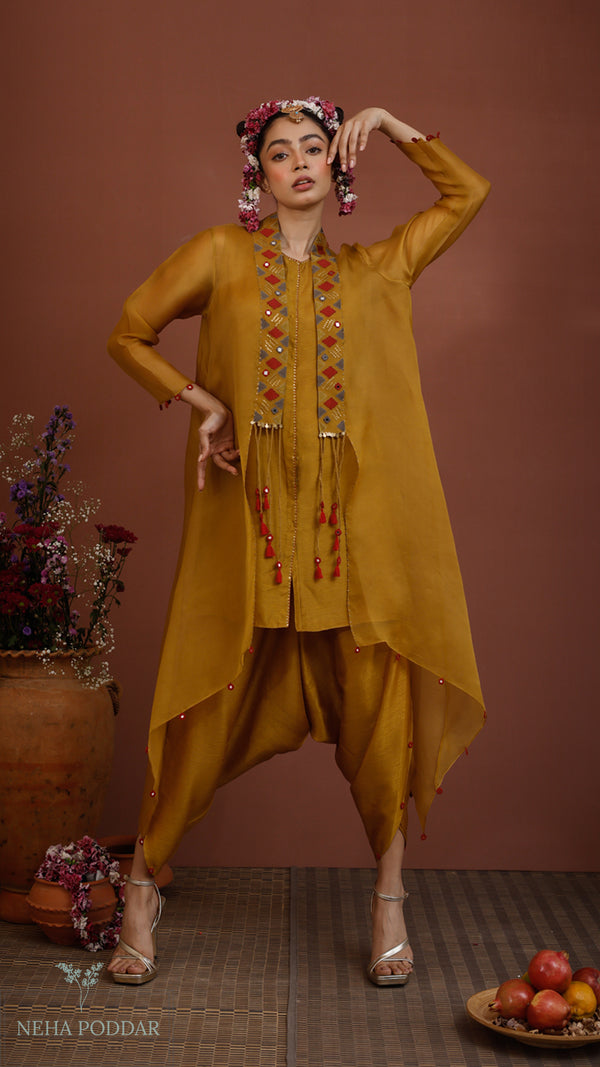 Ochre RC Cape with inner and dhoti